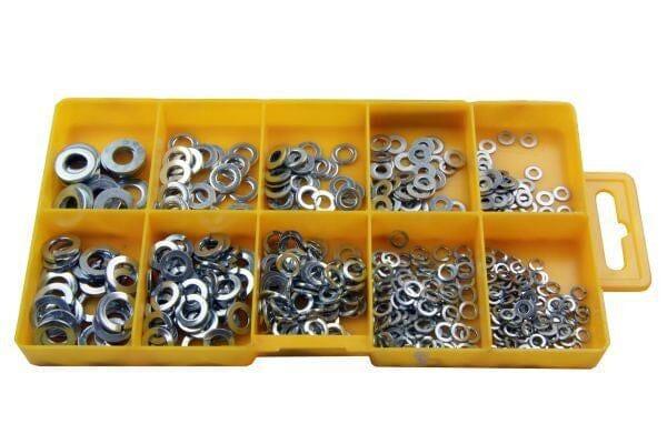 Resolut 500 Piece Assorted Spring & Flat Washers 2951 - Tools 2U Direct SW