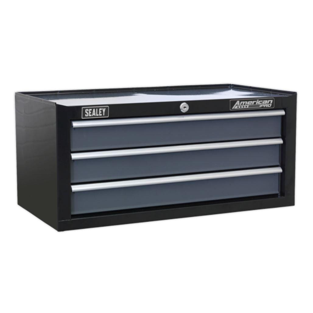 Sealey AP22309BBCP Purple/Grey Mid-Box 3 Drawer with Ball Bearing Slides