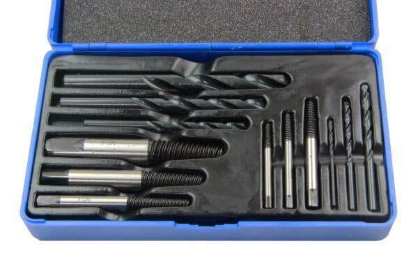 US PRO 12PC Damaged, Chewed Stripped Screw & Bolt Extractor & Drill Bit Set  2601