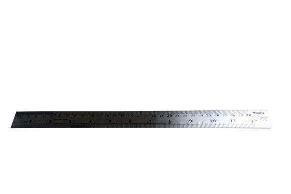 VEWERK BY BERGEN 12" 300mm LONG STAINLESS STEEL RULER B2722 - Tools 2U Direct SW