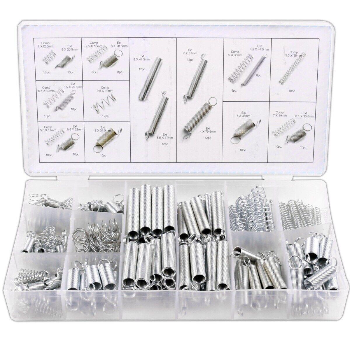 200pc Spring Assortment in compartmented storage case HW156 - Tools 2U Direct SW