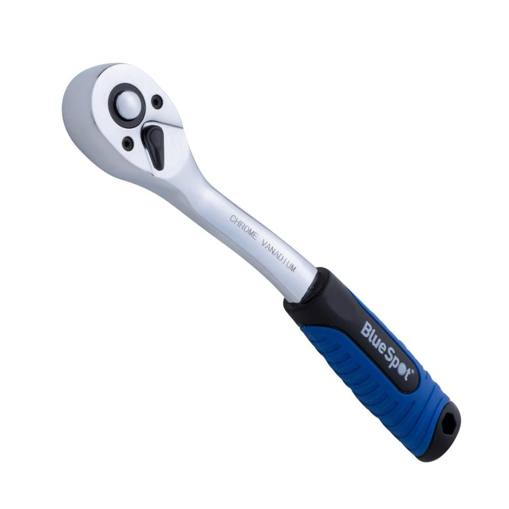 Bluespot 3/8" DR Soft Grip Ratchet, 72 Teeth, Quick Release 02012