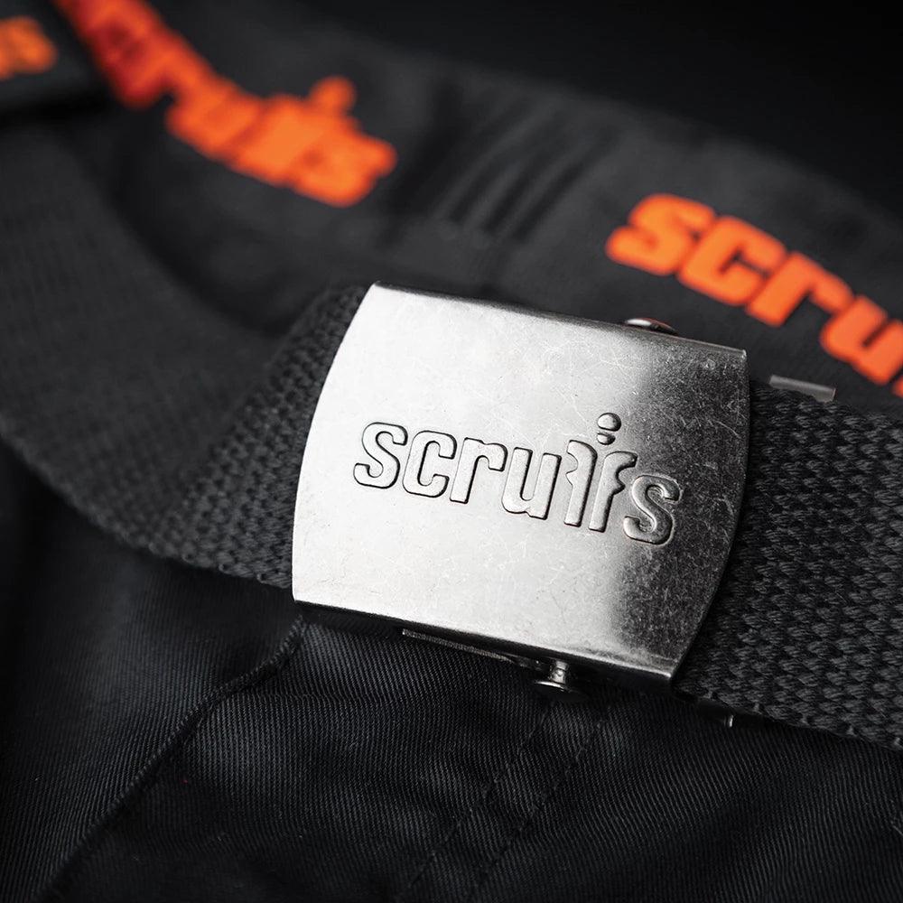 Scruffs Pro Flex Trousers With Belt Black - Tools 2U Direct SW