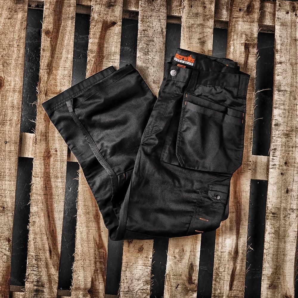 Scruffs Worker Plus Trousers Black - Tools 2U Direct SW