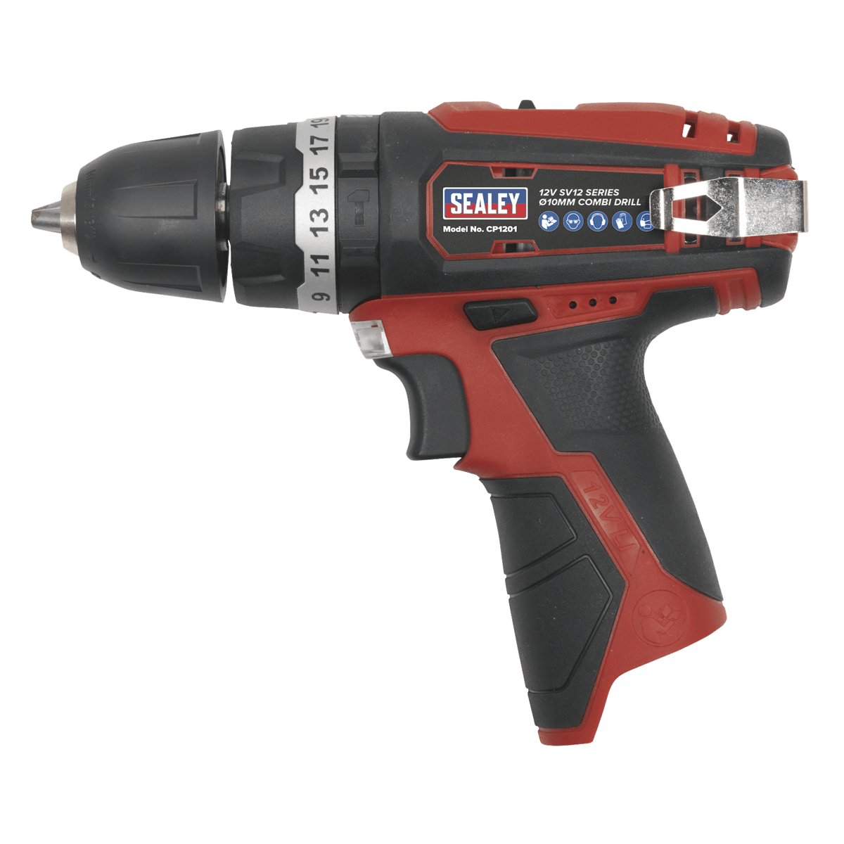 Sealey Cordless Combi Drill Ø10mm 12V SV12 Series - Body Only CP1201 - Tools 2U Direct SW