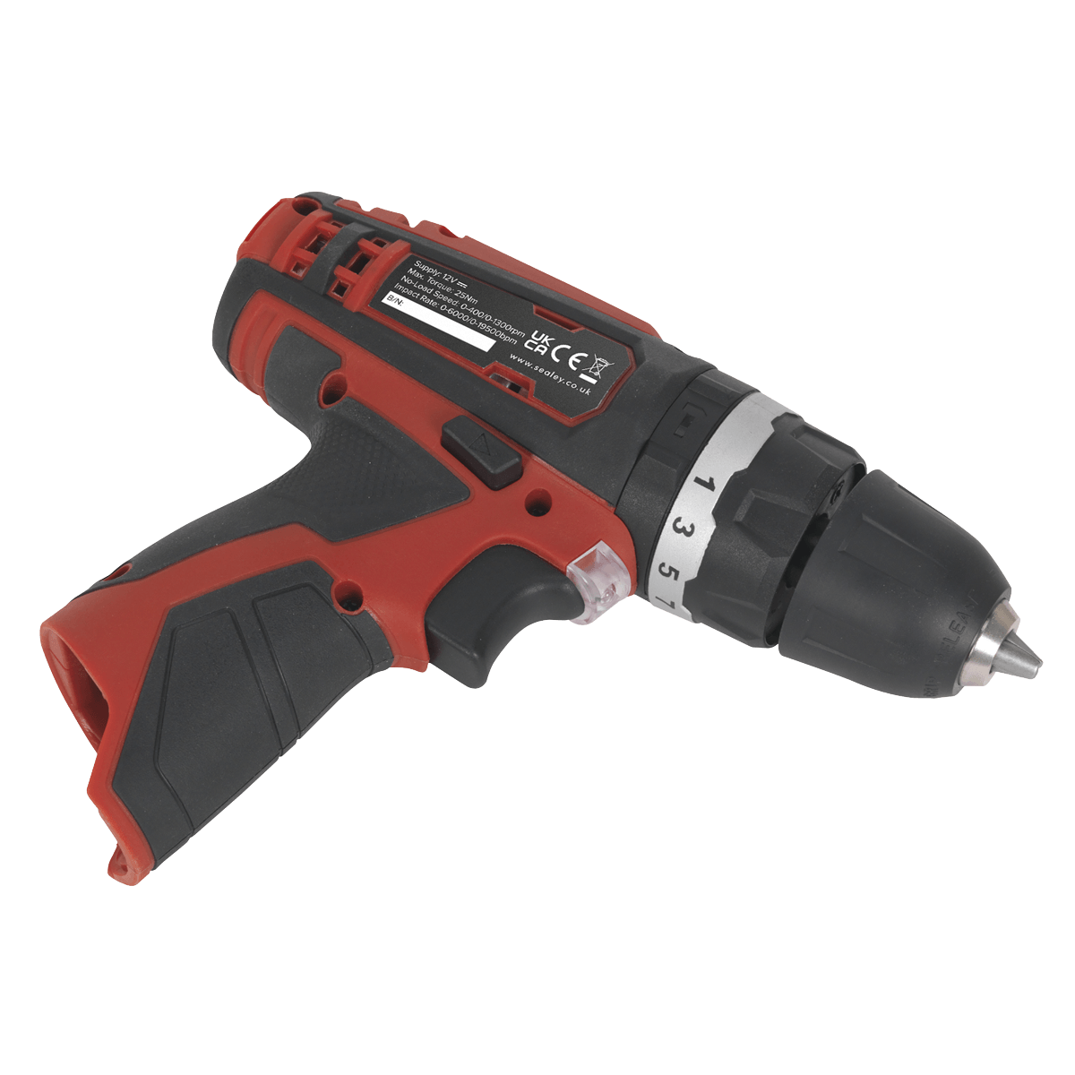 Sealey Cordless Combi Drill Ø10mm 12V SV12 Series - Body Only CP1201 - Tools 2U Direct SW
