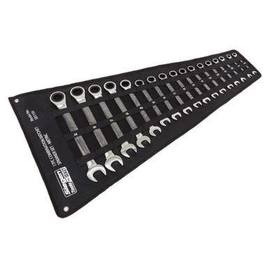 Siegen by Sealey 17pc Combination Ratchet Spanner Wrench Set 8 - 32mm S01156 - Tools 2U Direct SW