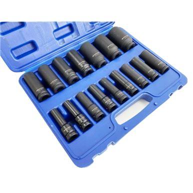 Toolzone 16PC 1/2" DR 6 Point Deep Impact Socket Set 10 - 32mm SS244 - Tools 2U Direct SW