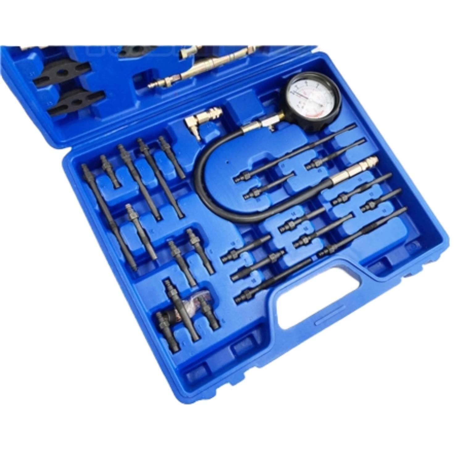 Toolzone Comprehensive Petrol & Diesel Master Compression Tester Test Tool Kit AU036 - Tools 2U Direct SW