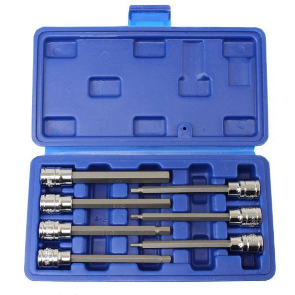 US PRO Extra Long Hex Bit Socket Set 3/8" Dr Allen Keys H3 4 5 6 7 8 10mm 1399 - Tools 2U Direct SW