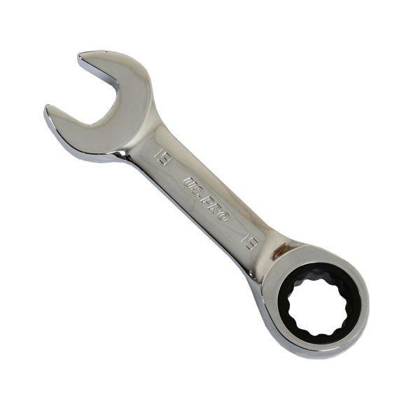 US PRO Tools 19MM Stubby Gear Ratchet Combination Spanner Wrench 3905 - Tools 2U Direct SW