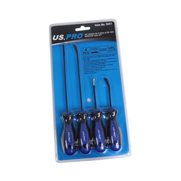 US PRO Tools 4PC Spoon Tip O-Ring & Oil Seal Remover Pick Tool Set 5051 - Tools 2U Direct SW