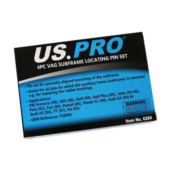 US PRO Tools 4PC VAG Subframe Locating Pin Set VW Golf Polo Audi etc 6284 - Tools 2U Direct SW