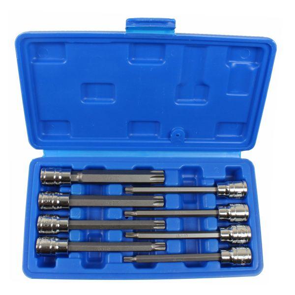 US PRO Tools 8Pc 3/8" Dr. 110mm Long Torx Bit Socket Set T25 to T60 3303 - Tools 2U Direct SW