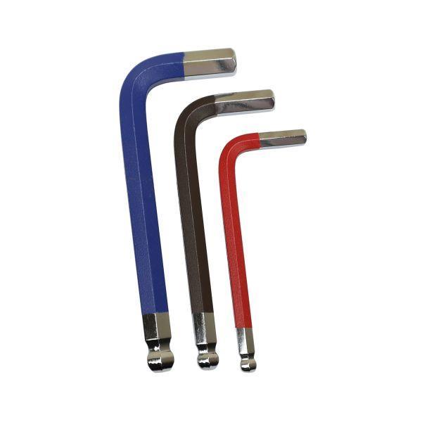 US PRO Tools 9PC Multicoloured Short Metric Ball End Allen Hex Key Set 1.5 - 10mm 1632 - Tools 2U Direct SW