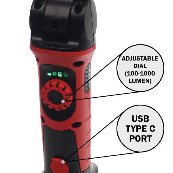 US PRO Tools Slim Inspection Light 1000 Lumen 5469 - Tools 2U Direct SW