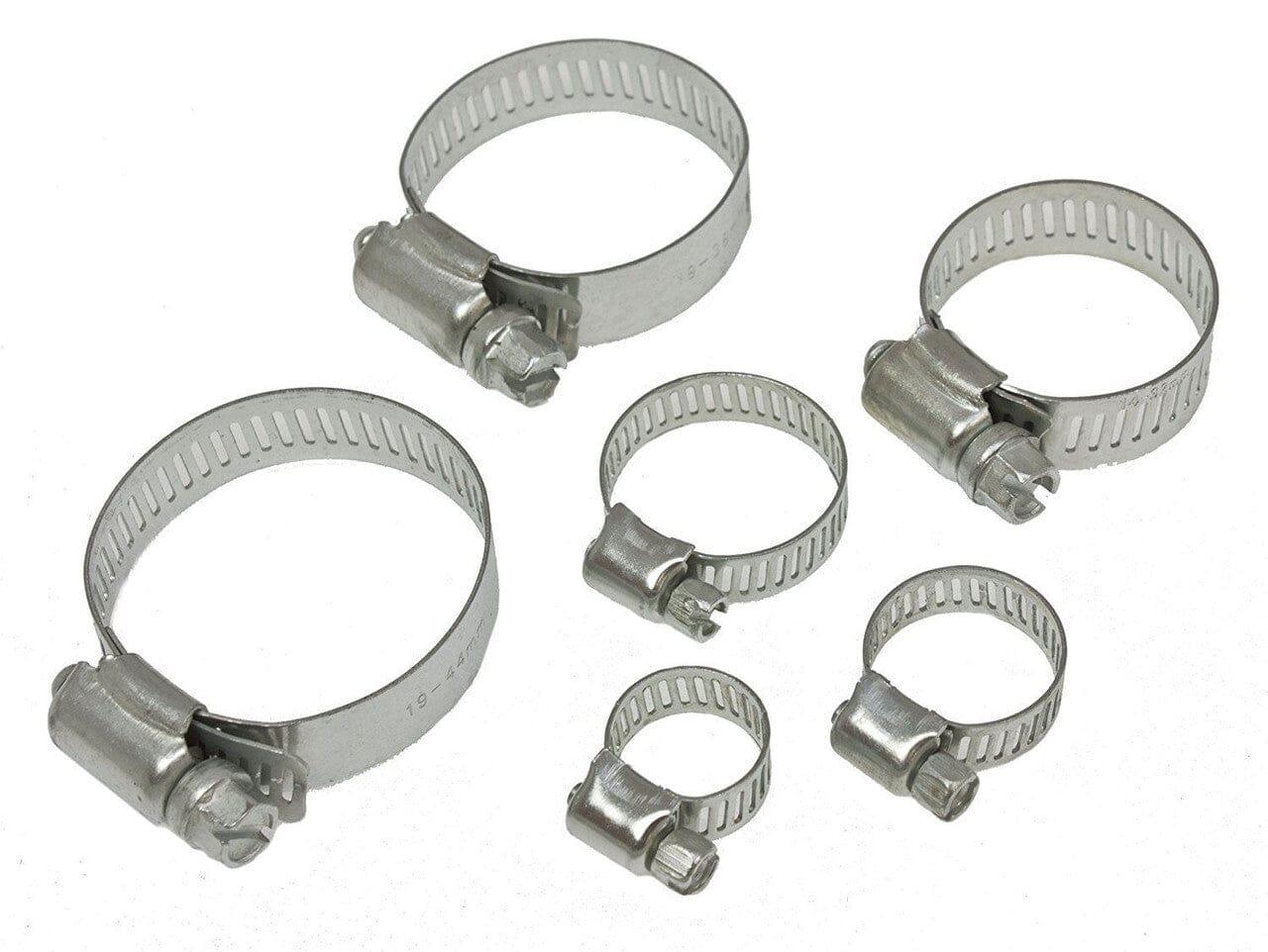 35pc stainless steel Hose Clamp Jubilee clips with driver tool HW039 - Tools 2U Direct SW