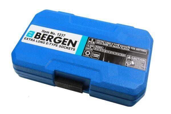 Bergen 6 Piece 1/2" Drive E Type Sockets Extra Long 140MM B1237 - Tools 2U Direct SW