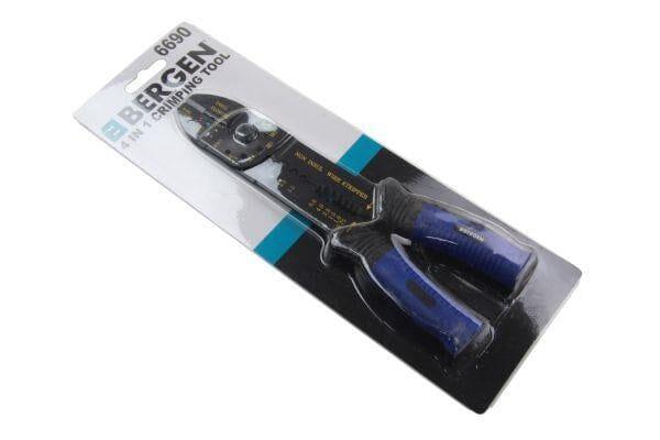BERGEN Tools 4 in 1 Wire Crimping Stripping Tool, Terminal Crimper 6690 - Tools 2U Direct SW