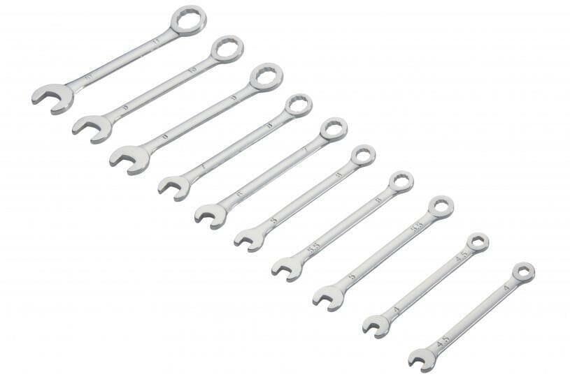 BlueSpot 10 Piece Mini Combination Spanner Wrench Set 4 - 11mm 04311 - Tools 2U Direct SW