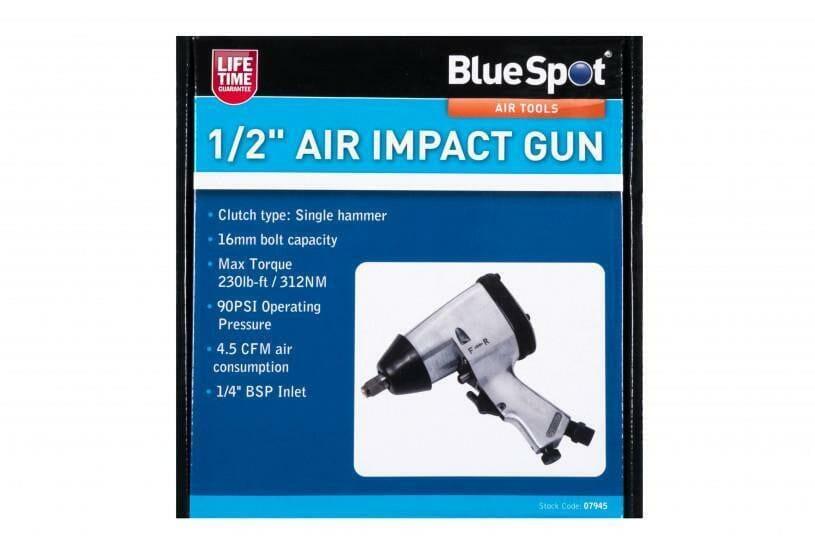 BlueSpot 1/2" Drive Air Impact Wrench Gun 312NM 07945 - Tools 2U Direct SW