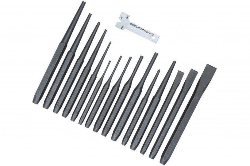 BlueSpot 16pc Punch & Chisel Set Cold Chisels Center Punch PIN Punch Taper Punch 22447 - Tools 2U Direct SW