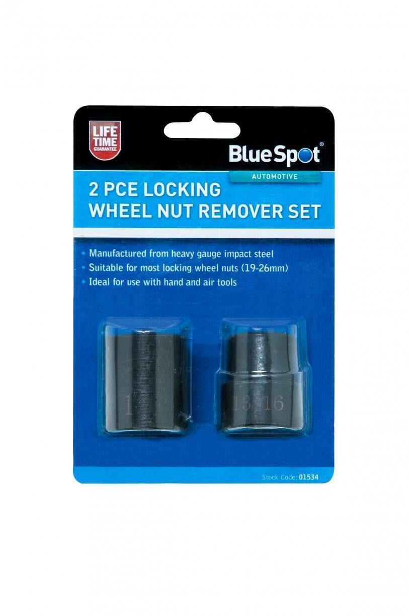 BlueSpot 2 Piece Locking Wheel Nut Remover Set 01534 - Tools 2U Direct SW