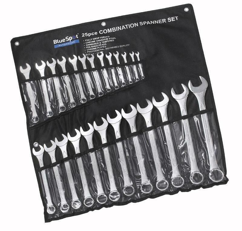 BlueSpot 25 Piece Metric Combination Spanner Wrench Set 6 - 32mm 04131 - Tools 2U Direct SW