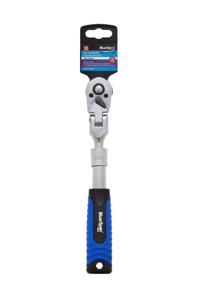 BlueSpot 3/8" Dr 72 Teeth 250mm to 350mm Flexible Extendable Ratchet 02031 - Tools 2U Direct SW