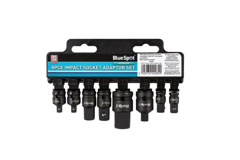 BlueSpot 8 Piece Impact Socket Adaptor Set 02080 - Tools 2U Direct SW