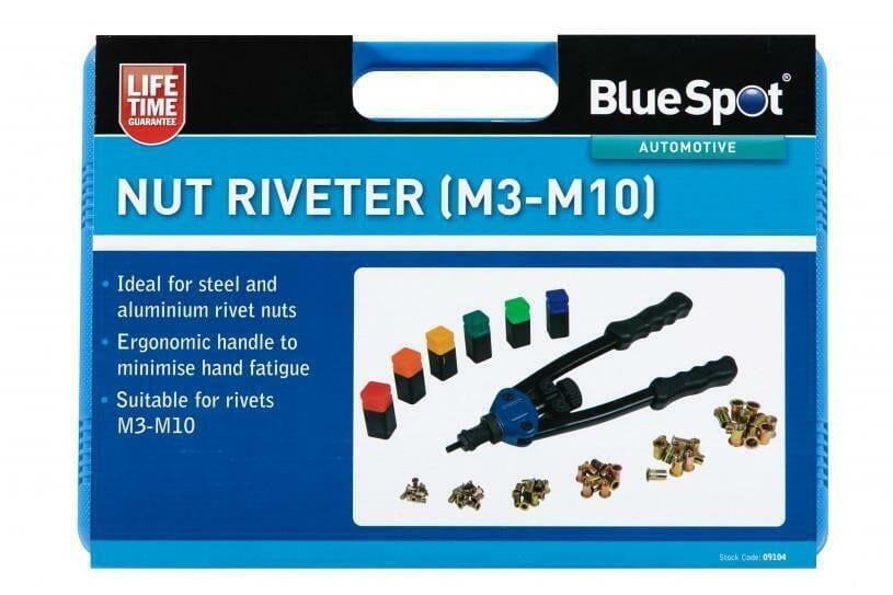 BlueSpot Threaded Nut Riveter M3 - M10 09104 - Tools 2U Direct SW