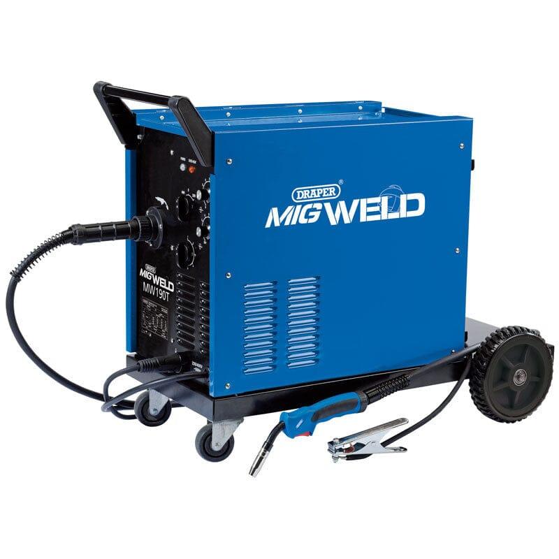 Draper Gas/Gasless MIG Welder 180A Euro Torch Connector 71092 - Tools 2U Direct SW