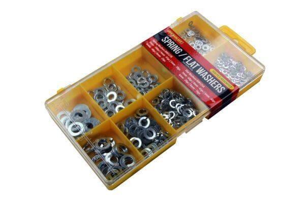 Resolut 500 Piece Assorted Spring & Flat Washers 2951 - Tools 2U Direct SW