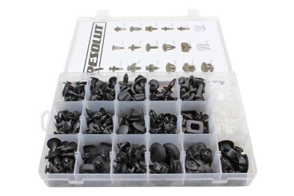RESOLUT Nissan Assorted Trim Clips 408 Pieces 9036 - Tools 2U Direct SW