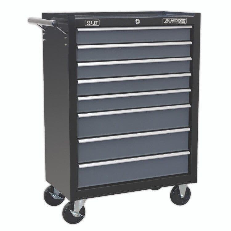 Sealey 16 Drawer Tool Chest Combination with Ball-Bearing Slides - Black/Grey & 420pc Tool Kit AP35TBCOMBO - Tools 2U Direct SW