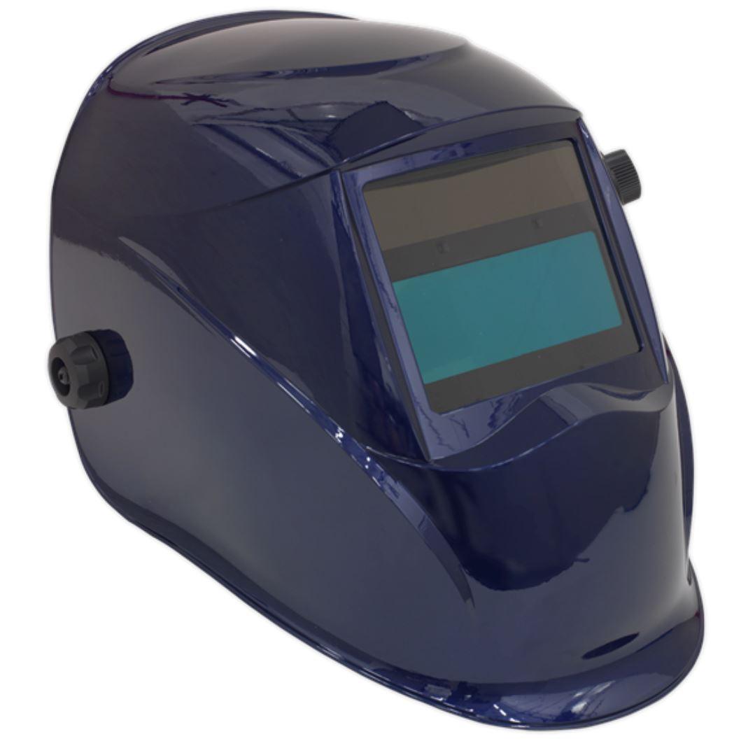 Sealey Auto Darkening Welding Helmet Shade 9-13 - Blue PWH611 - Tools 2U Direct SW