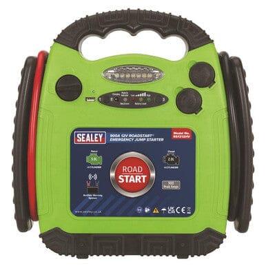 Sealey RoadStart® Emergency Jump Starter 12V 900 Peak Amps Hi-Vis Green RS1312HV - Tools 2U Direct SW