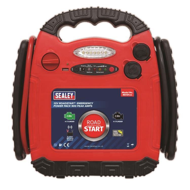 Sealey RoadStart® Emergency Jump Starter 12V 900 Peak Amps RS131 - Tools 2U Direct SW