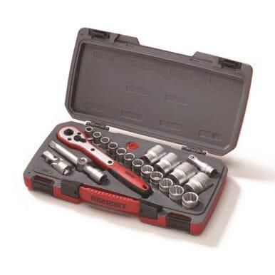 Teng Tools 21pc 1/2 Square Drive Metric Socket Set 10 - 32mm T1221 - Tools 2U Direct SW
