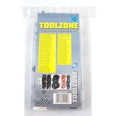 Toolzone 125Pc Tap Ring Washer Assortment HW175 - Tools 2U Direct SW