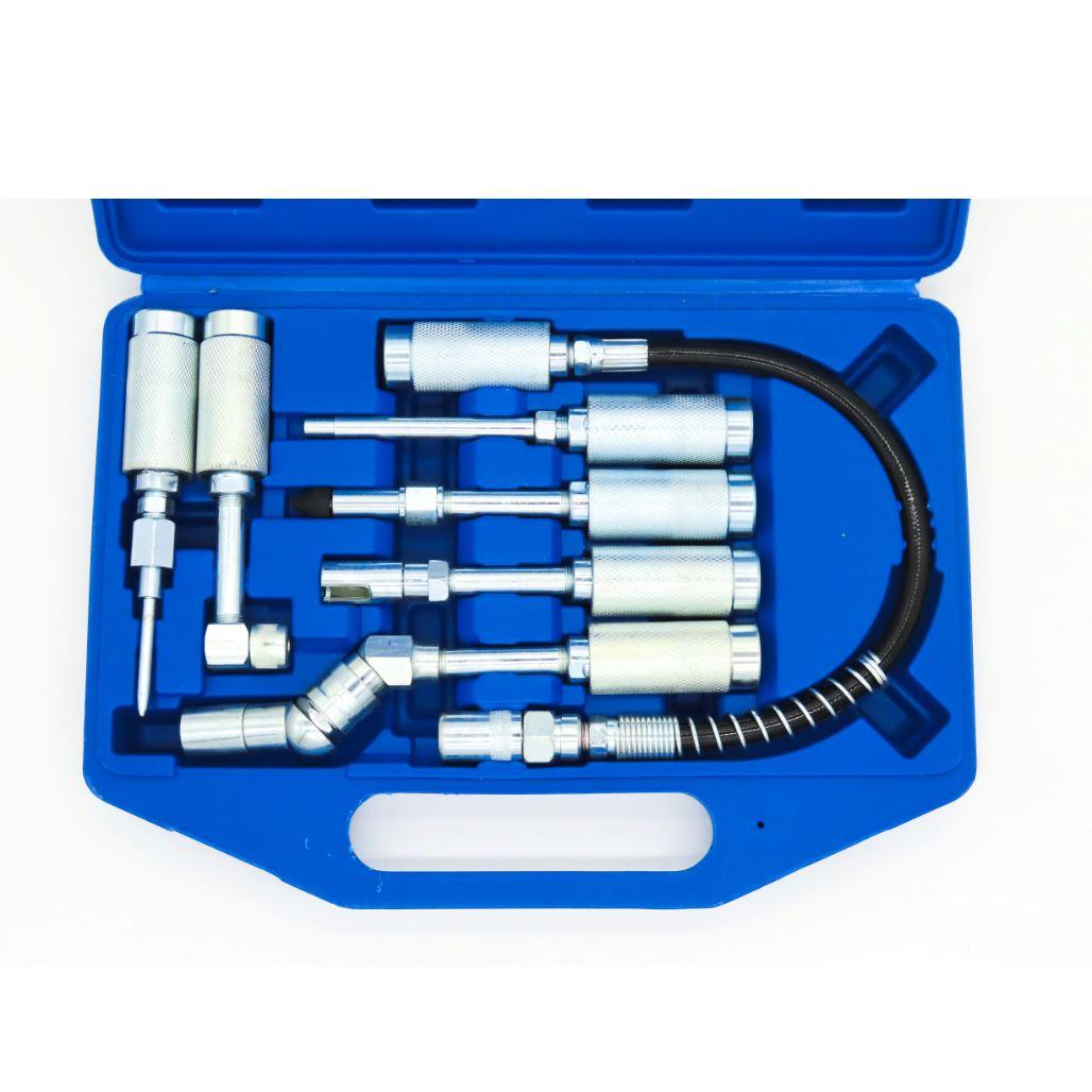 Toolzone 7 Piece Grease Gun Adaptor Set Lube Hose & Fittings AU364 - Tools 2U Direct SW