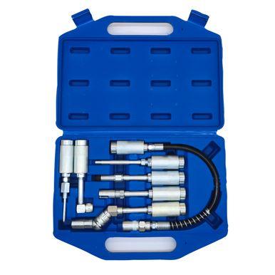 Toolzone 7 Piece Grease Gun Adaptor Set Lube Hose & Fittings AU364 - Tools 2U Direct SW