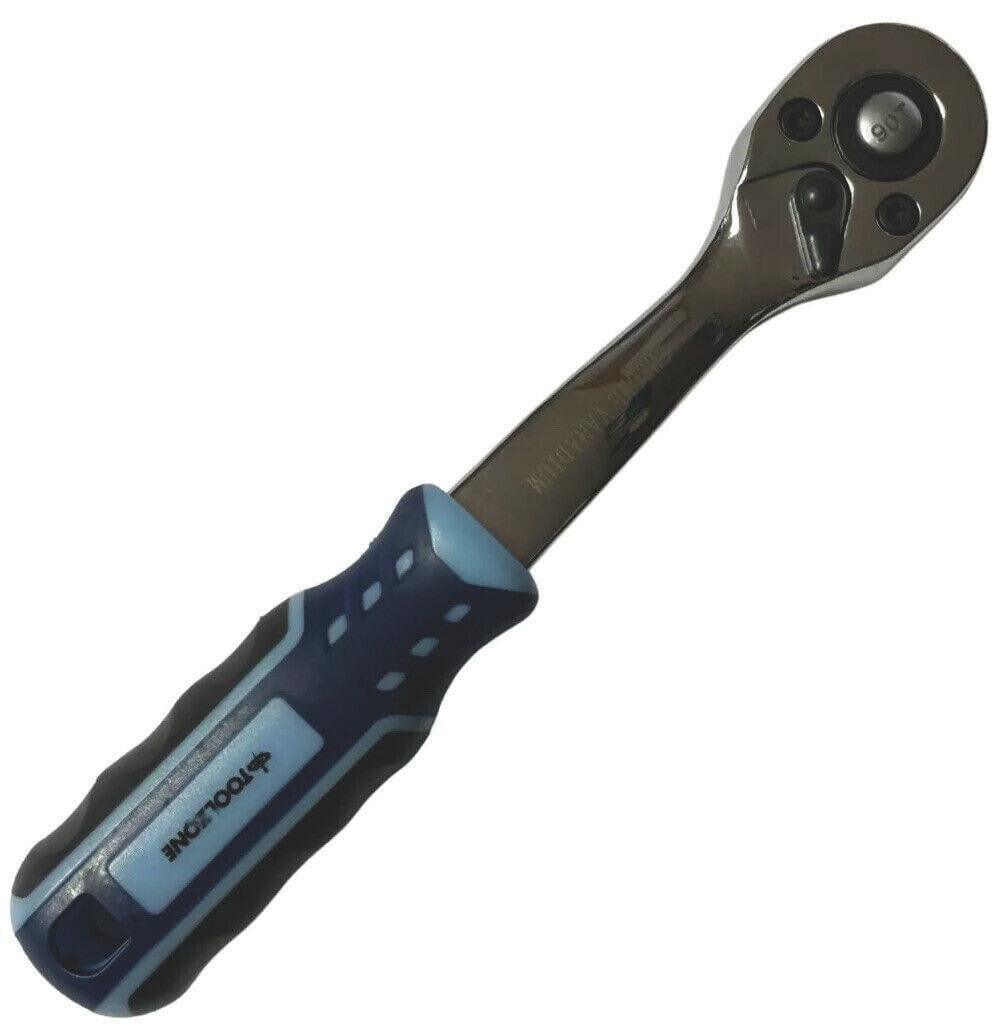 Toolzone Elite 1/4" Drive Ratchet Handle Socket Wrench 90T Fine Tooth SS230 - Tools 2U Direct SW
