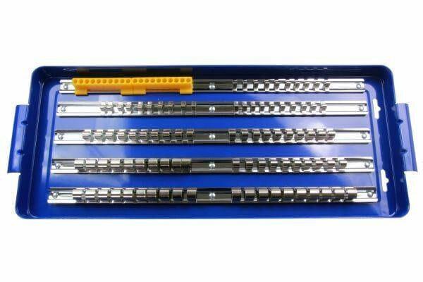 US PRO 110pc 1/4" 3/8" 1/2" Socket Storage Tray Rack 1494 - Tools 2U Direct SW