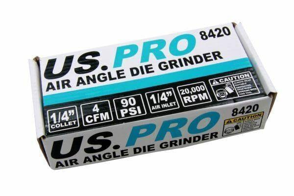 US PRO 1/4" Air Angle Die Grinder 8420 - Tools 2U Direct SW