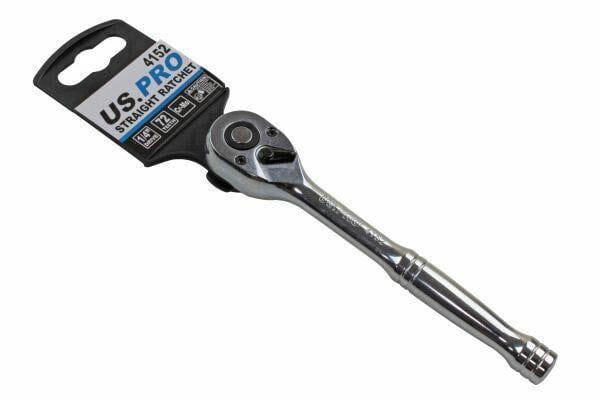US PRO 1/4" Drive 72T Quick Release Reversible Ratchet Socket Wrench 4152 - Tools 2U Direct SW