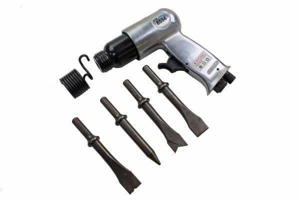 US PRO 150mm Air Hammer Chisel With 4 Chisels 8594 - Tools 2U Direct SW