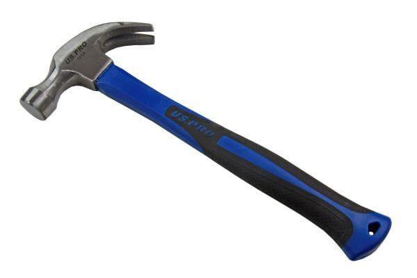 US PRO 16oz Claw Hammer With TPR Handles 1668 - Tools 2U Direct SW