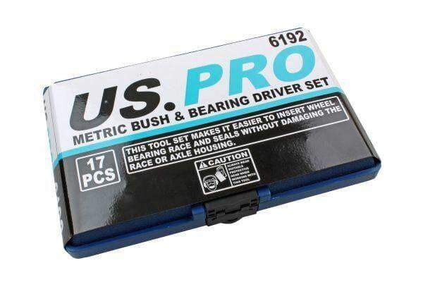 US PRO 17 Piece Metric Bush & Bearing Driver Set 6192 - Tools 2U Direct SW