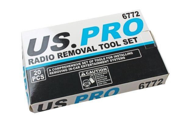 US PRO 20 Piece Radio Removal Tool Set 6772 - Tools 2U Direct SW